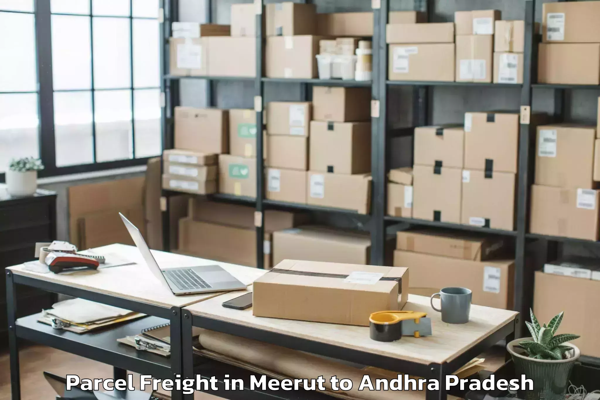 Leading Meerut to Vemula Parcel Freight Provider